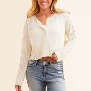 Pointelle Cropped Top
